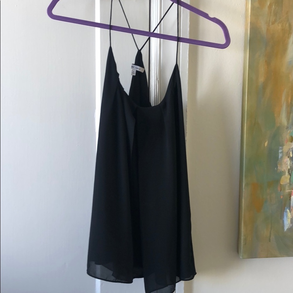 Black spaghetti strap blouse